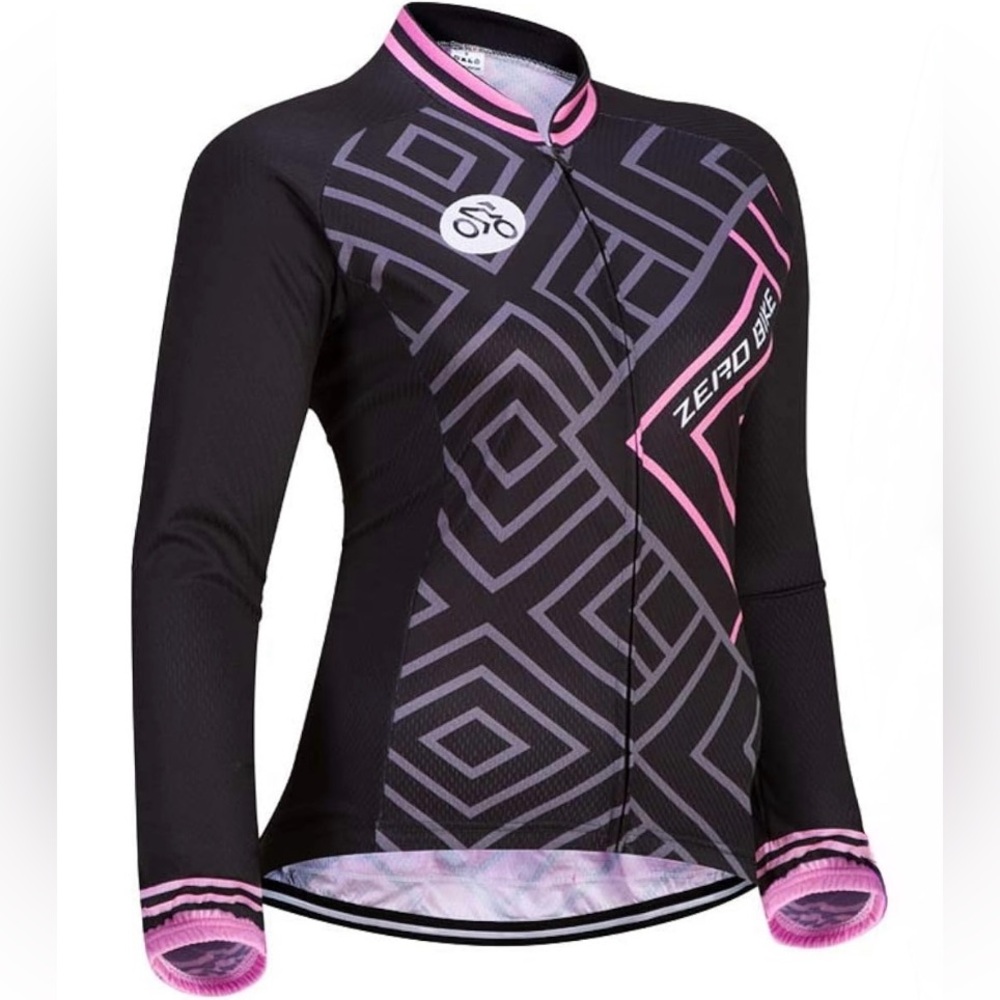 ZEROBIKE Women’s Cycling Jacket Breathable Long Sleeve Full Zipper With Pockets
